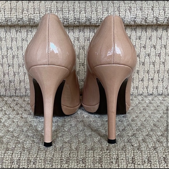 Stuart Weitzman Nude Platform Platswoon Pump 8.5 - Picture 8 of 9